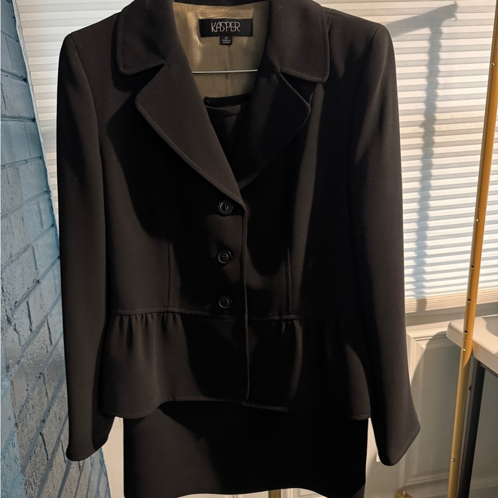 Kasper Classic Black Suit Set